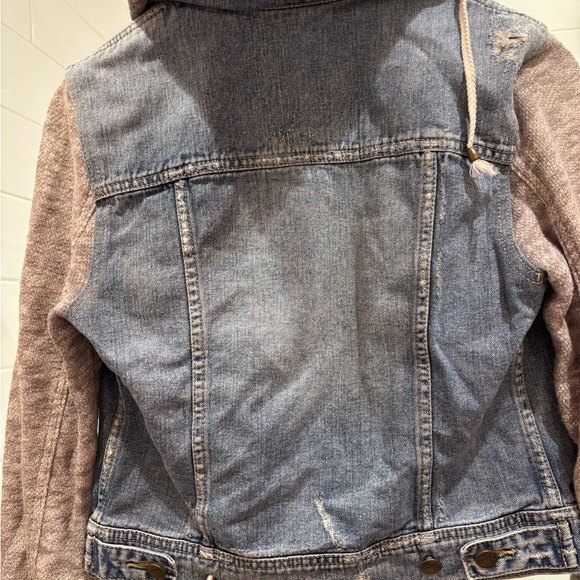 Free People mixed media denim jacket - Picture 4 of 6